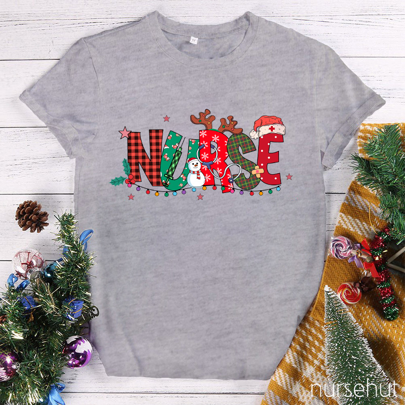 Jolly Nurse Plaid T-Shirt