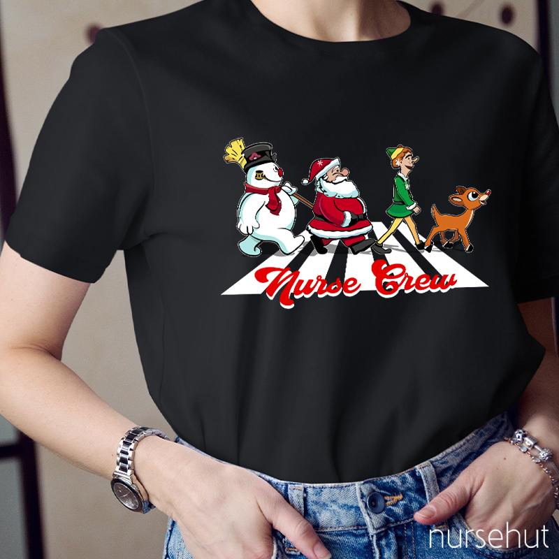 Christmas Nurse Crew Nurse T-Shirt