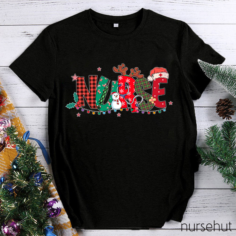 Jolly Nurse Plaid T-Shirt