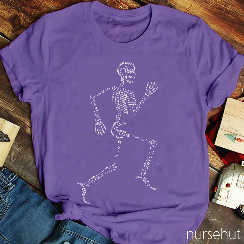 Human Skeletal System Nurse T-Shirt