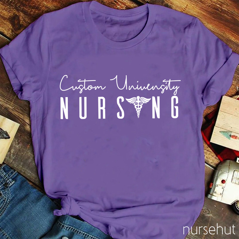 Personalized University Nursing Nurse T-Shirt