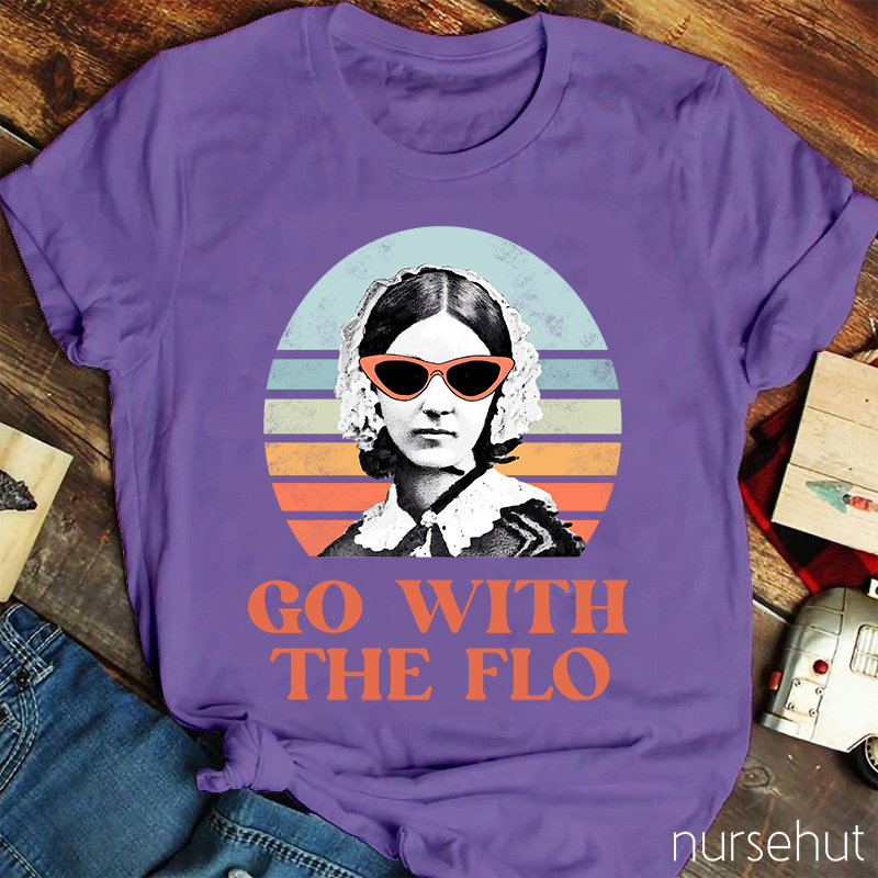 Florence Nightingale Go With The Flo Nurse T-Shirt