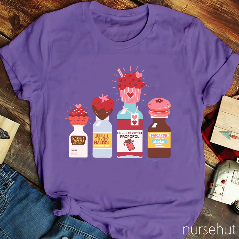 Chocolate Cupcake Propofol Nurse T-Shirt