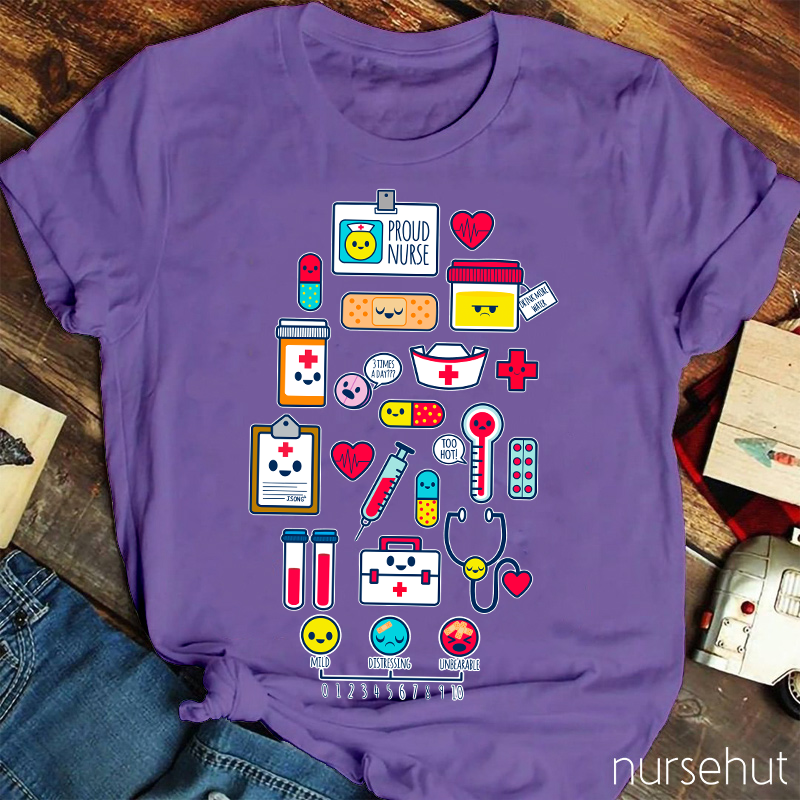 Medical Emotion Spectrum Nurse T-Shirt