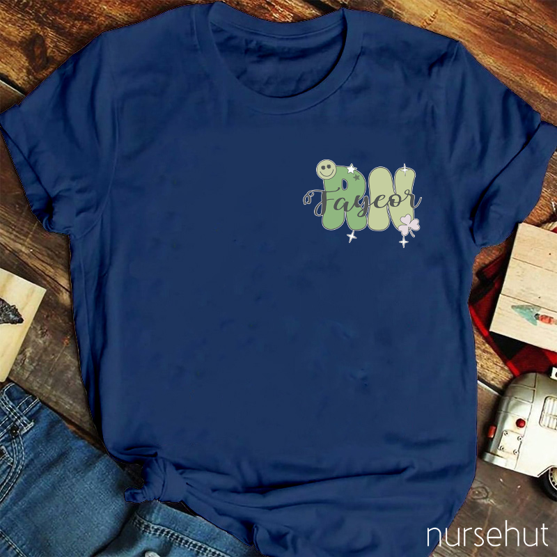 Personalized Department And Name Clovers Nurse T-Shirt