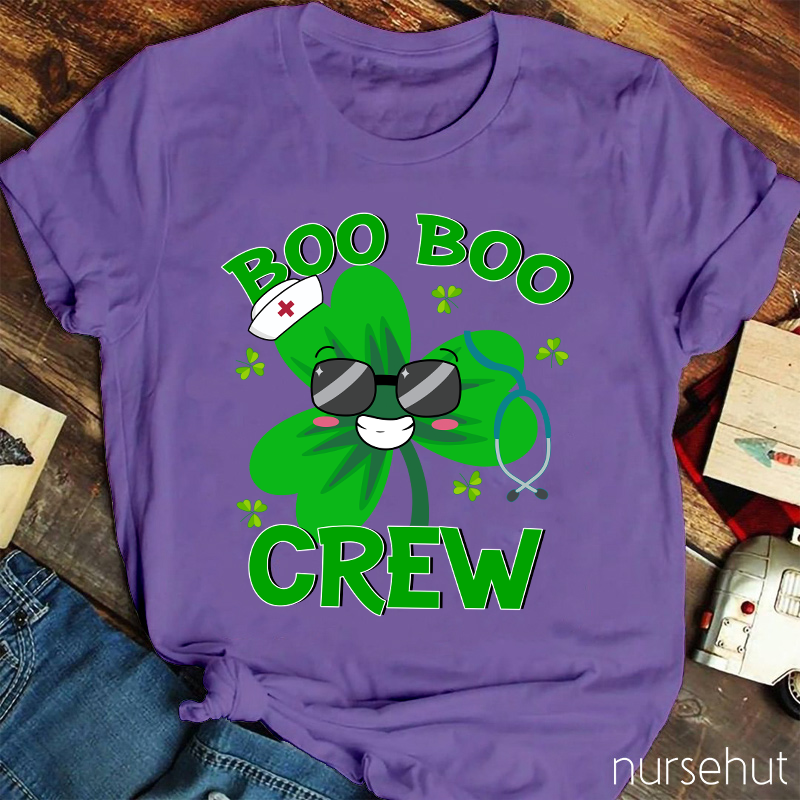 Boo Boo Crew Clover Nurse T-Shirt