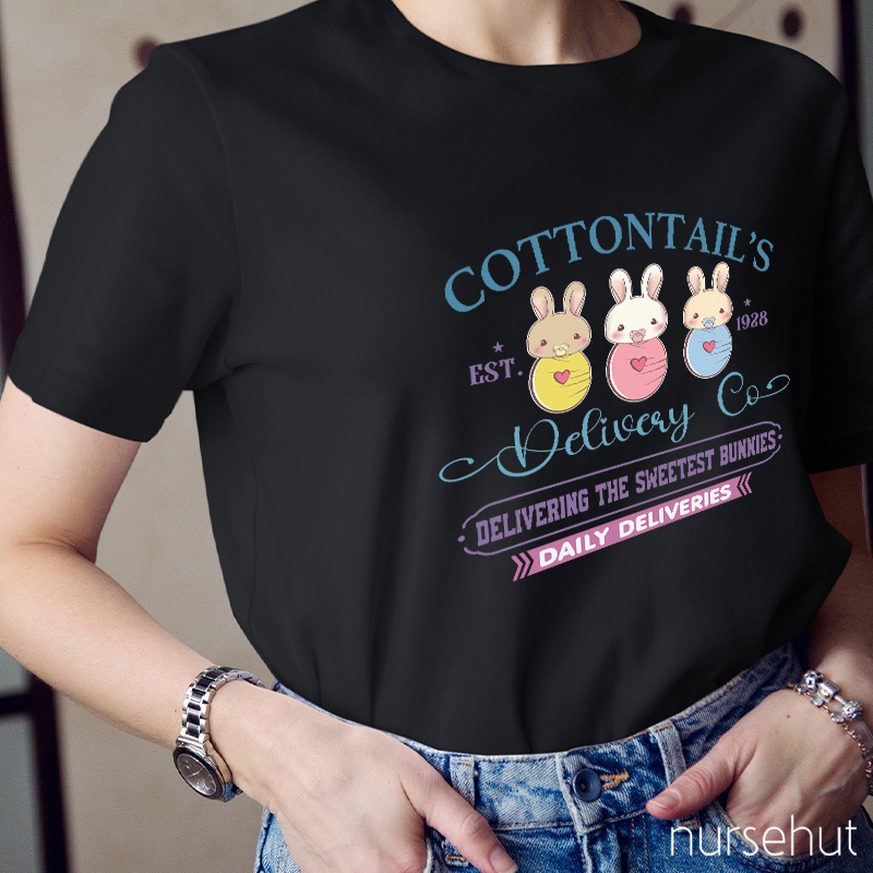 Cottontail's Delivery Co Nurse T-Shirt