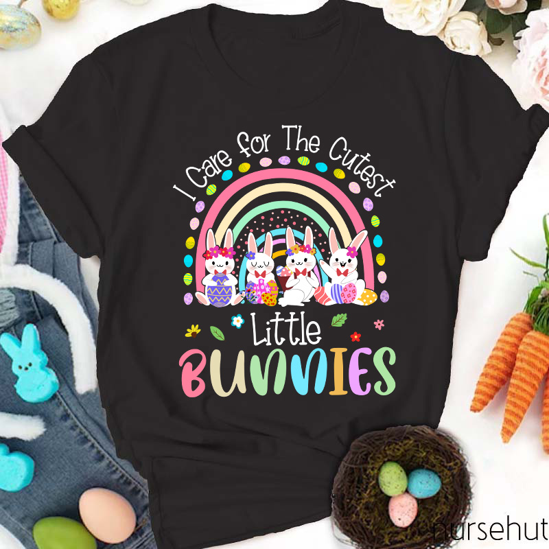 I Care For The Cutest Little Bunnies Nurse T-Shirt