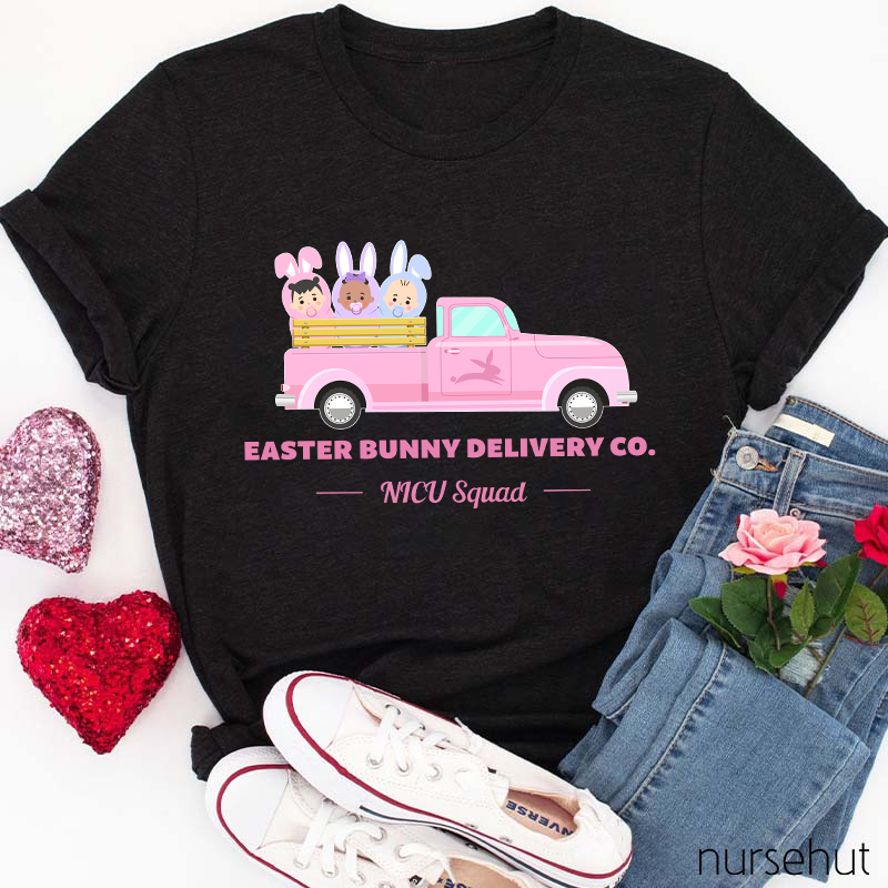 Easter Bunny Delivery Co Nurse T-Shirt
