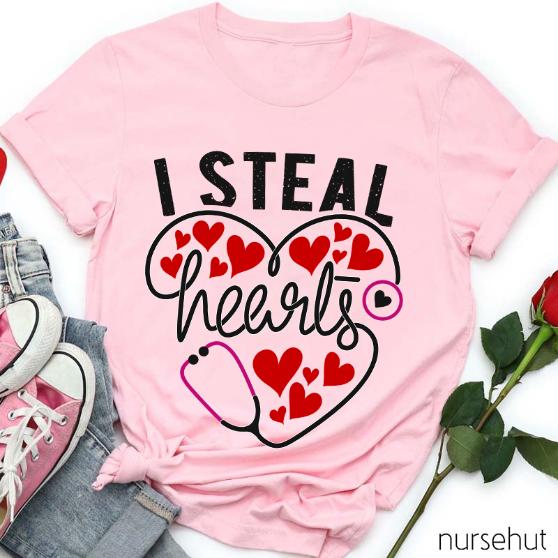 I Steal Hearts Nurse T-Shirt