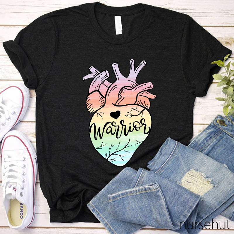 Anatomical Heart Warrior Nurse T-Shirt