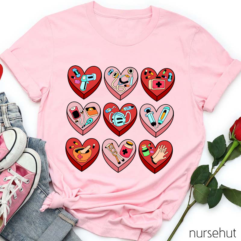 A Heart Full Of Nursing Nurse T-Shirt