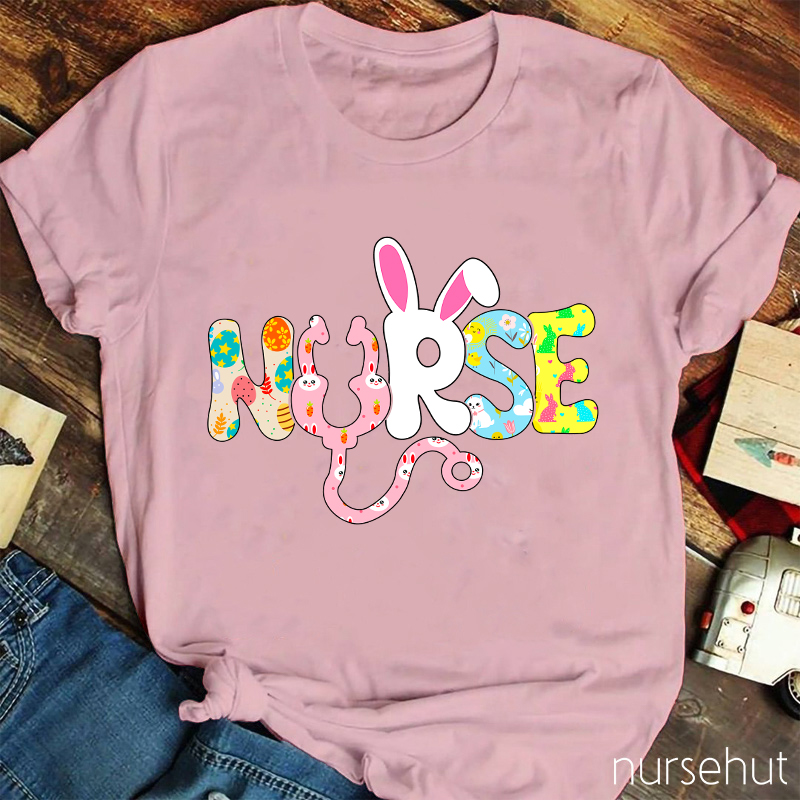 Cute Nurse Bunny Nurse T-Shirt