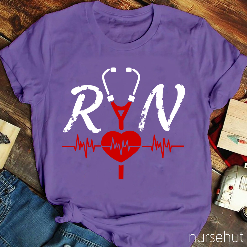 RN Nurse Stethoscope Nurse T-Shirt