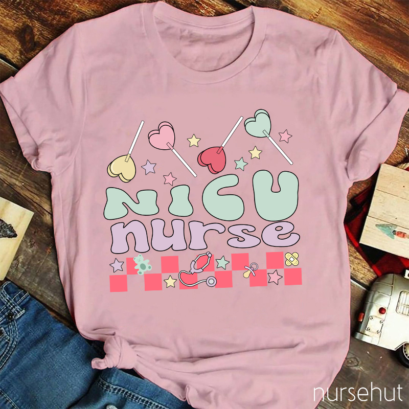Personalized Department Valentine Cute Nurse T-Shirt