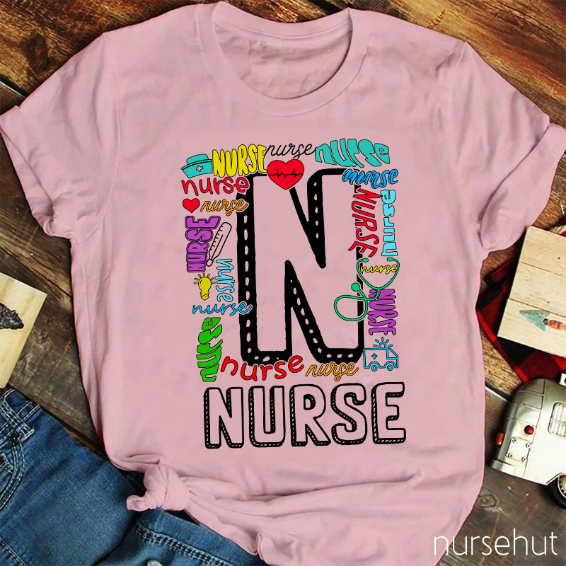 Colorlful Nurse Life Nurse T-Shirt