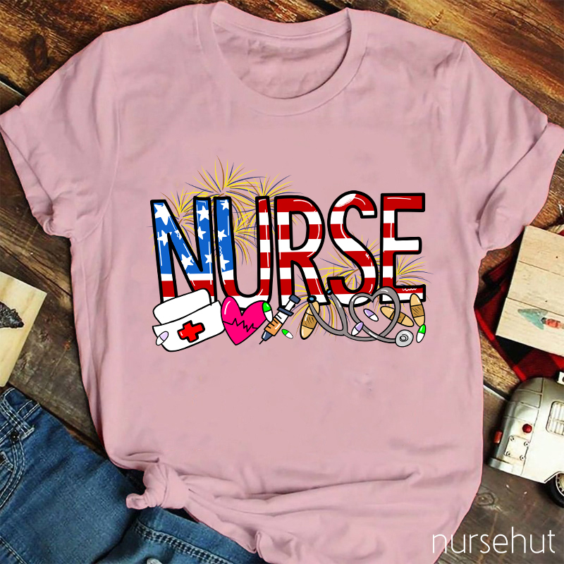 Nurse Fireworks T-Shirt