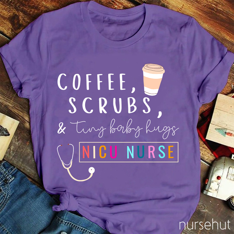 Coffee Scrubs Nurse T-Shirt