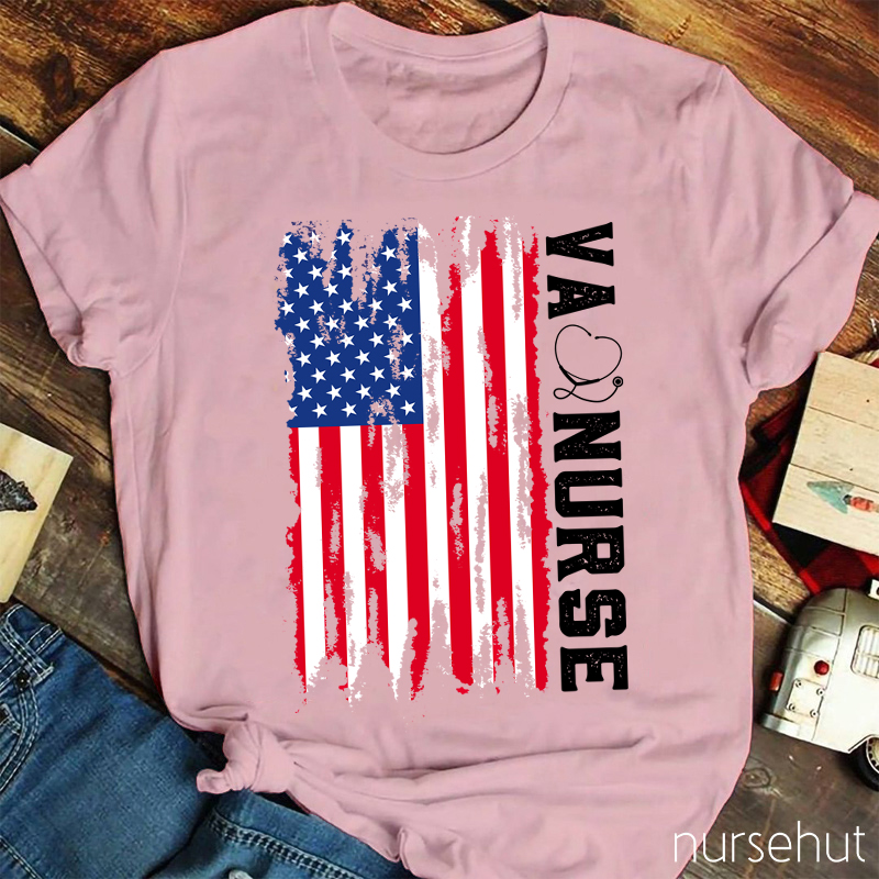 Personalized Department Flag Nurse T-Shirt