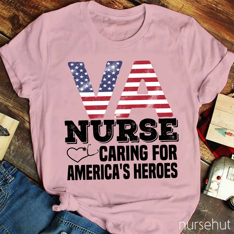 VA Flag Nurse T-Shirt