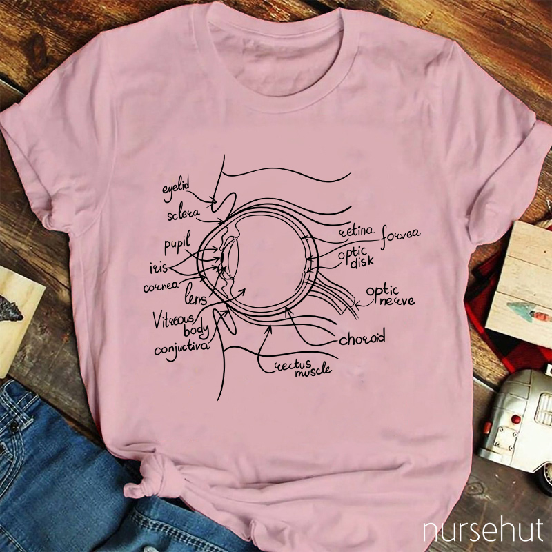 Sectional View Of Eyeball Structure Nurse T-Shirt