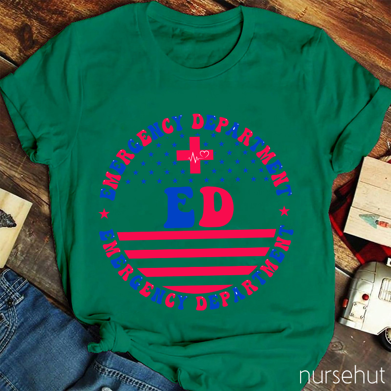 Flag ED Nurse T-Shirt