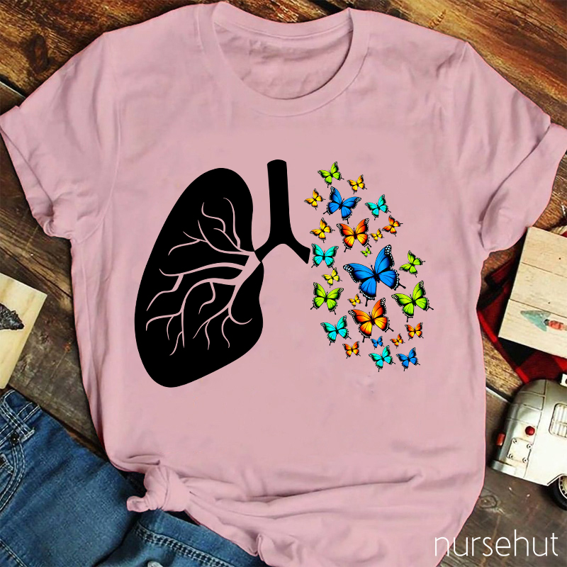 Caring For Lung Health Nurse T-Shirt