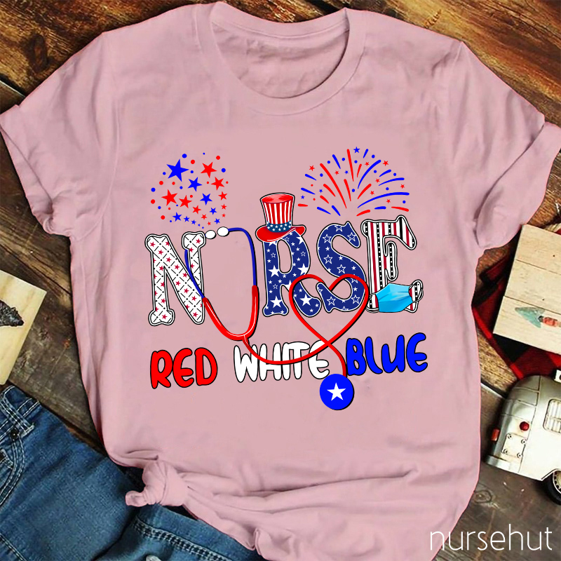 Red White Blue Nurse T-Shirt