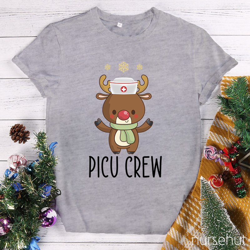 Personalized Christmas Crew Nurse T-Shirt