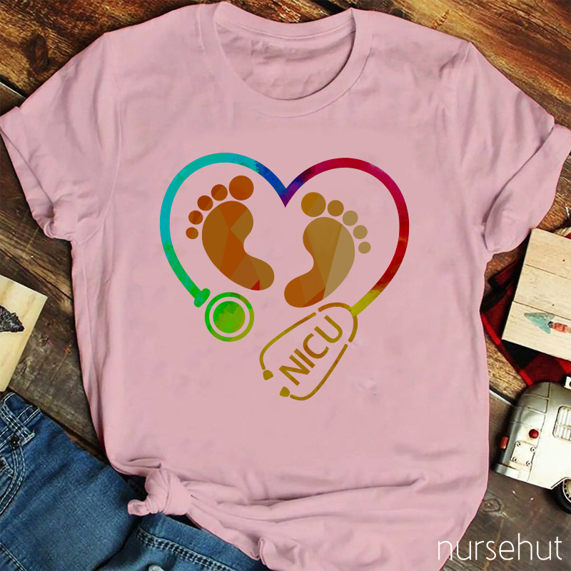 Lovely Baby Feet Nurse T-Shirt