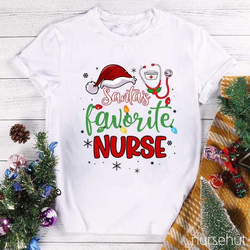 I Am Santa's Favorite Nurse T-Shirt