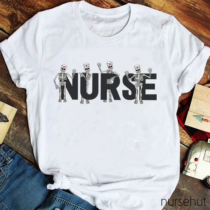 Skeleton Nurse T-Shirt