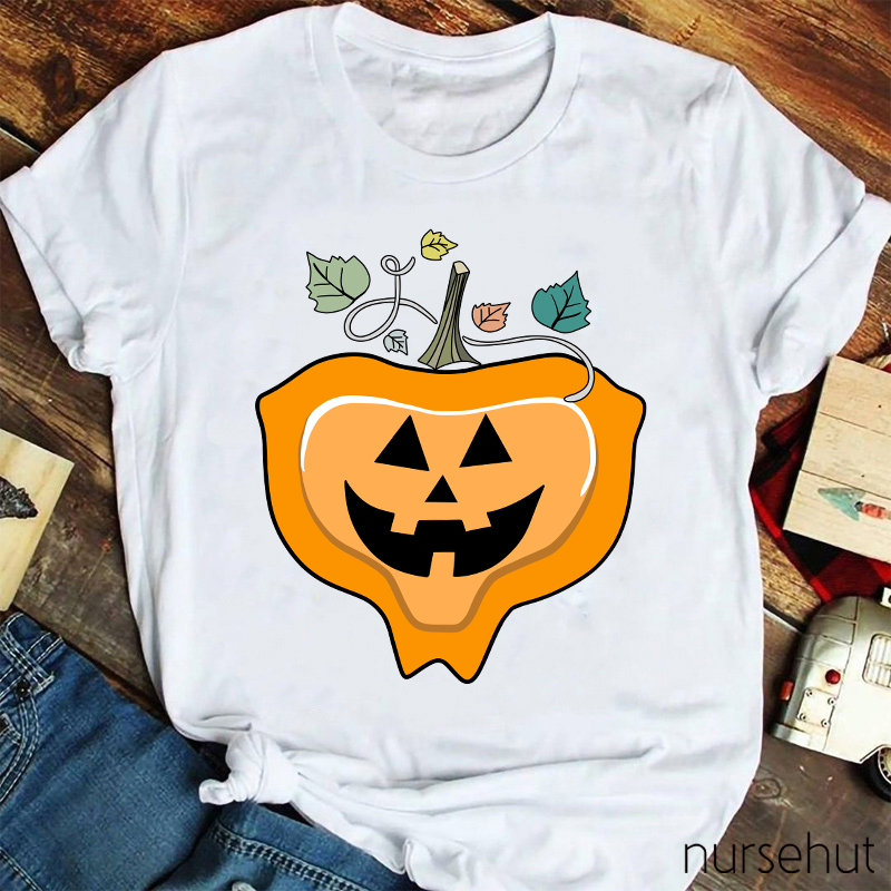 Cute Pumpkin Nurse T-Shirt