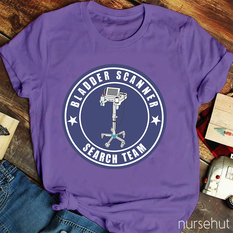 Bladder Scanner Search Team Nurse T-Shirt