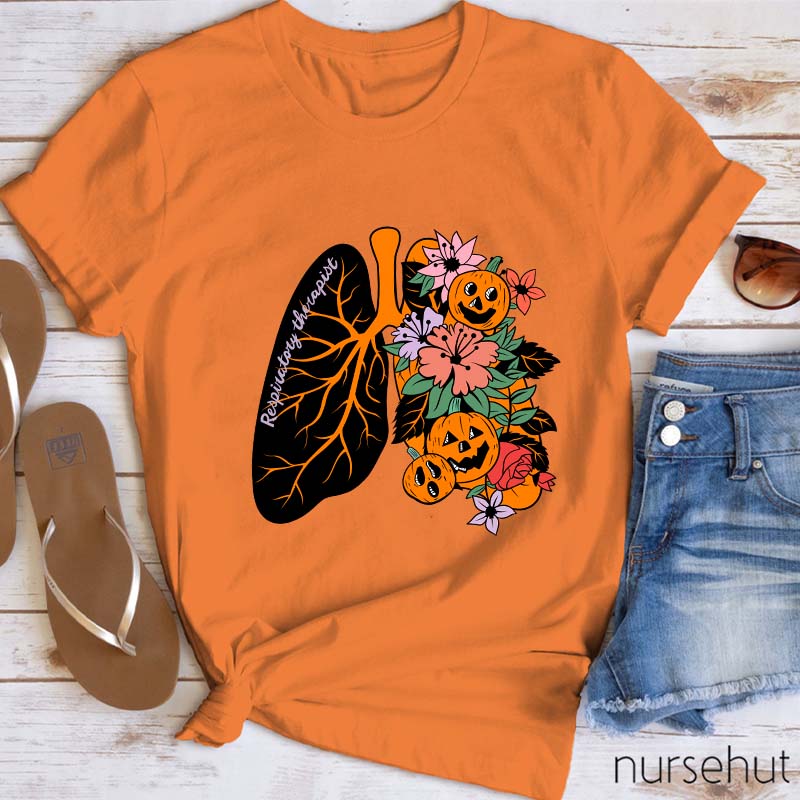 Halloween Respiratory Therapist Nurse T-Shirt