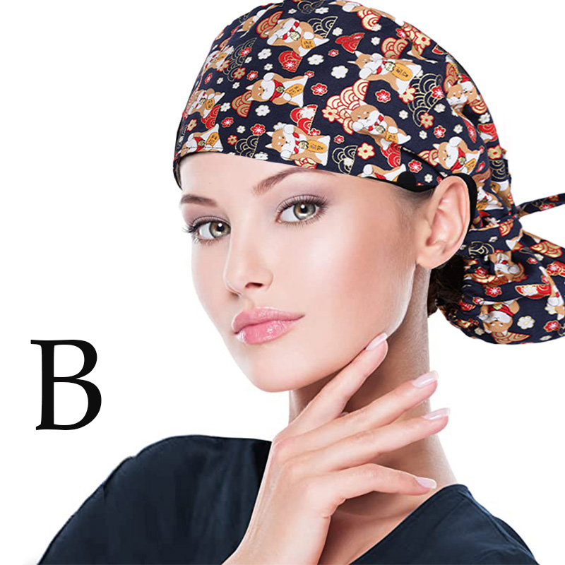 Personalzide Nurse Scrub Caps