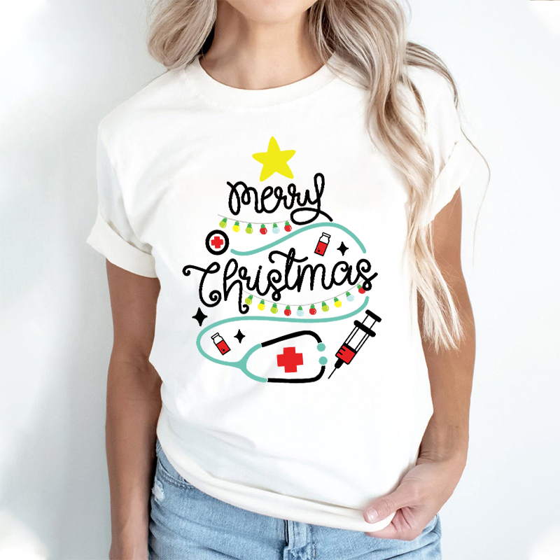 What A Jolly Day Merry Christmas Nurse T-Shirt