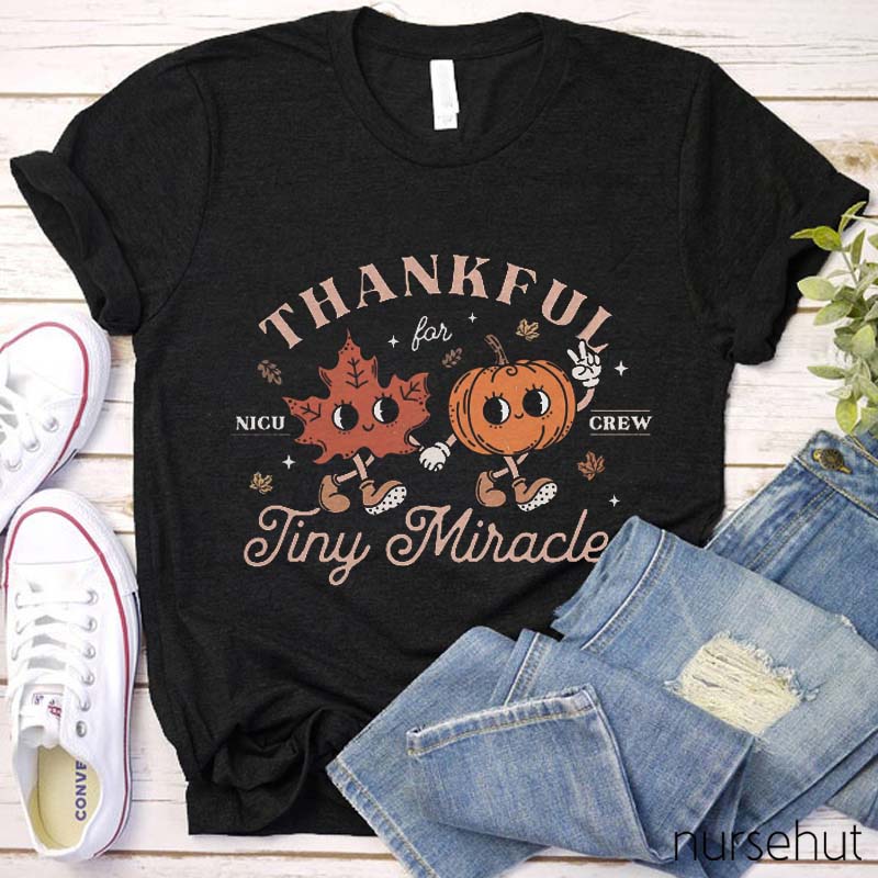 Personalized Thankful Tiny Miracle Nurse T-Shirt