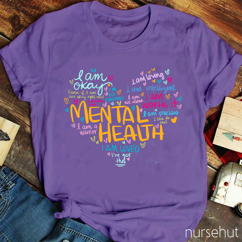 I Am A Warrior Mental Health Teacher T-Shirt
