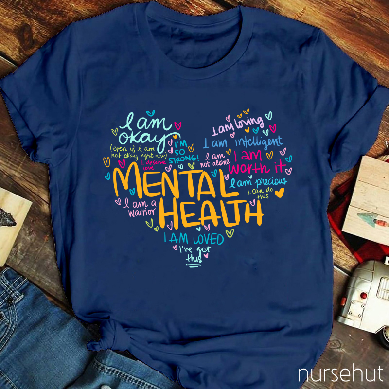 I Am A Warrior Mental Health Teacher T-Shirt