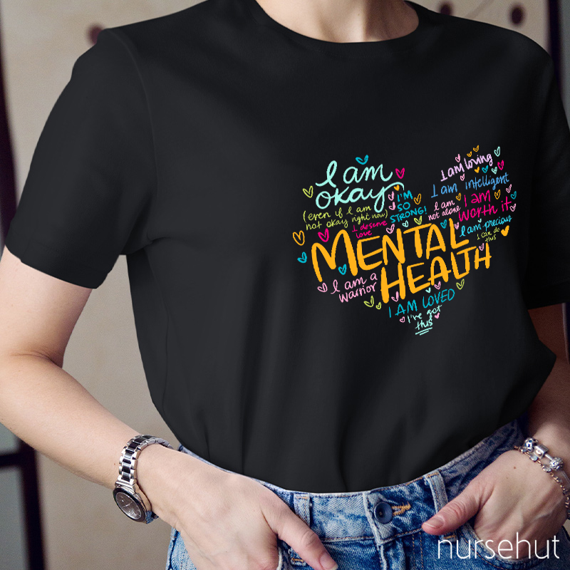 I Am A Warrior Mental Health Teacher T-Shirt