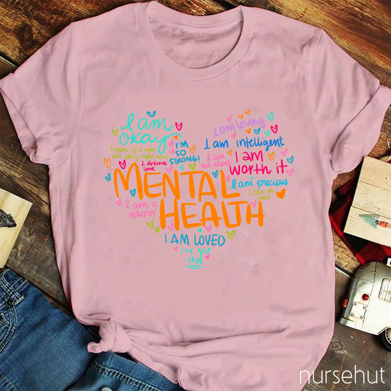 I Am A Warrior Mental Health Teacher T-Shirt