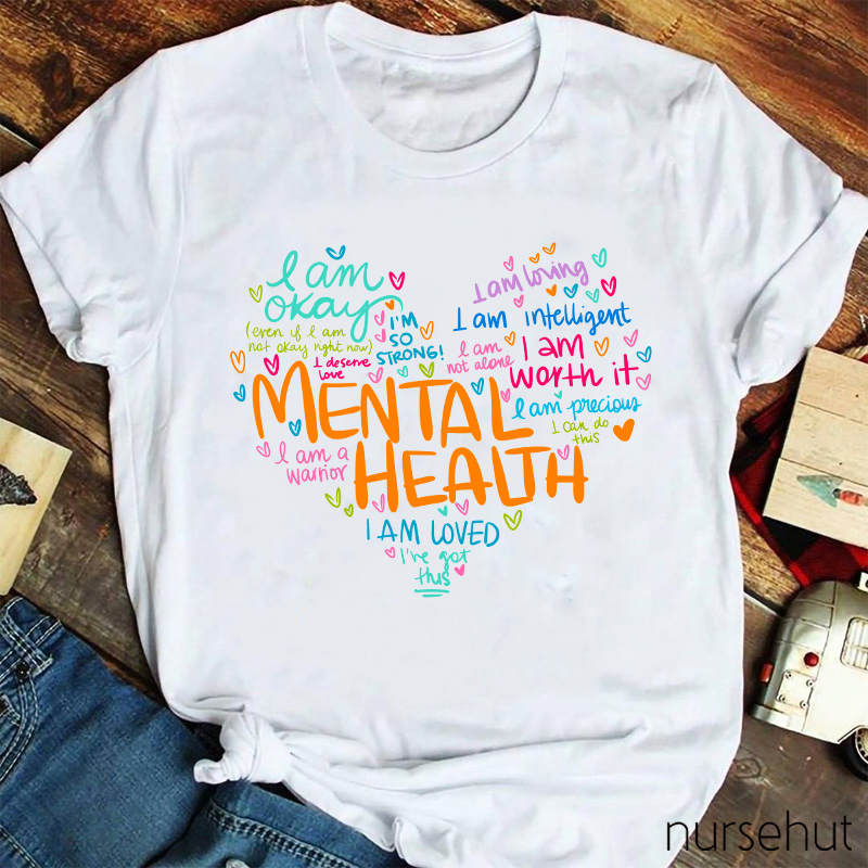 I Am A Warrior Mental Health Teacher T-Shirt