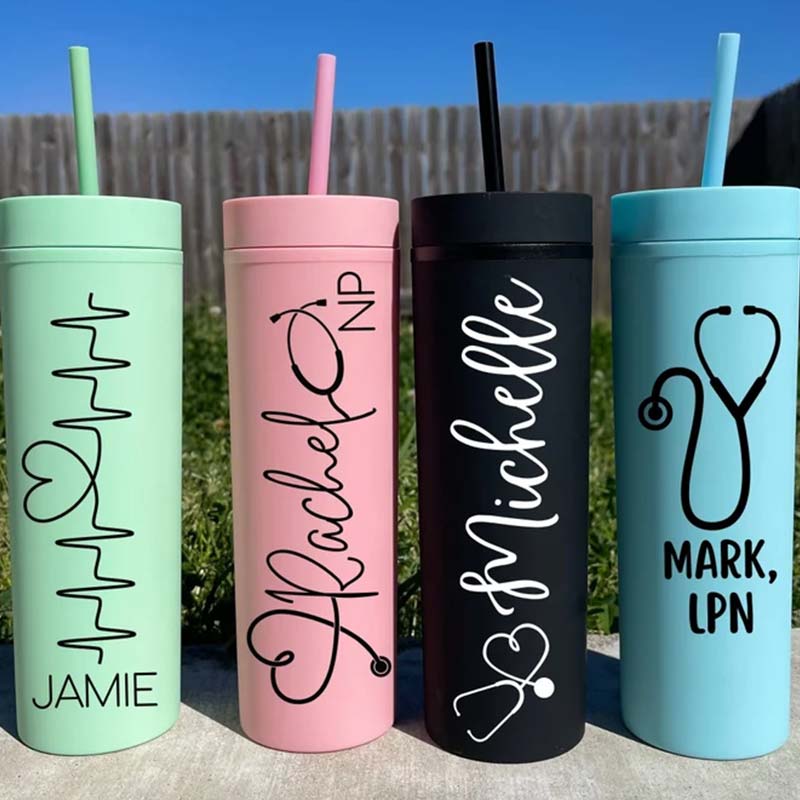 Personalized Gift Skinny NurseTumbler