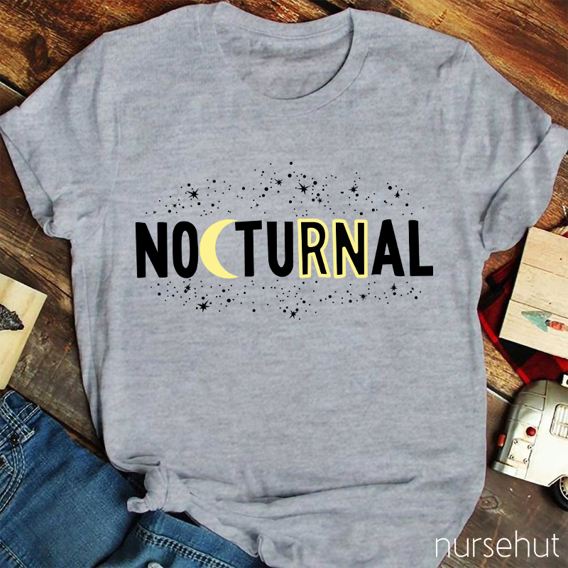 Nocturnal RN Night Nurse T-Shirt