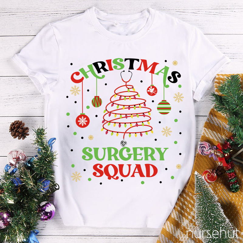 Christmas Surgery Squad Nurse T-Shirt