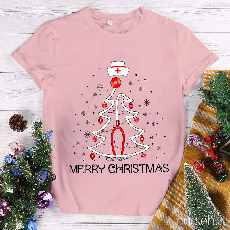 Merry Christmas Nurse's Favorite Day Nurse T-Shirt