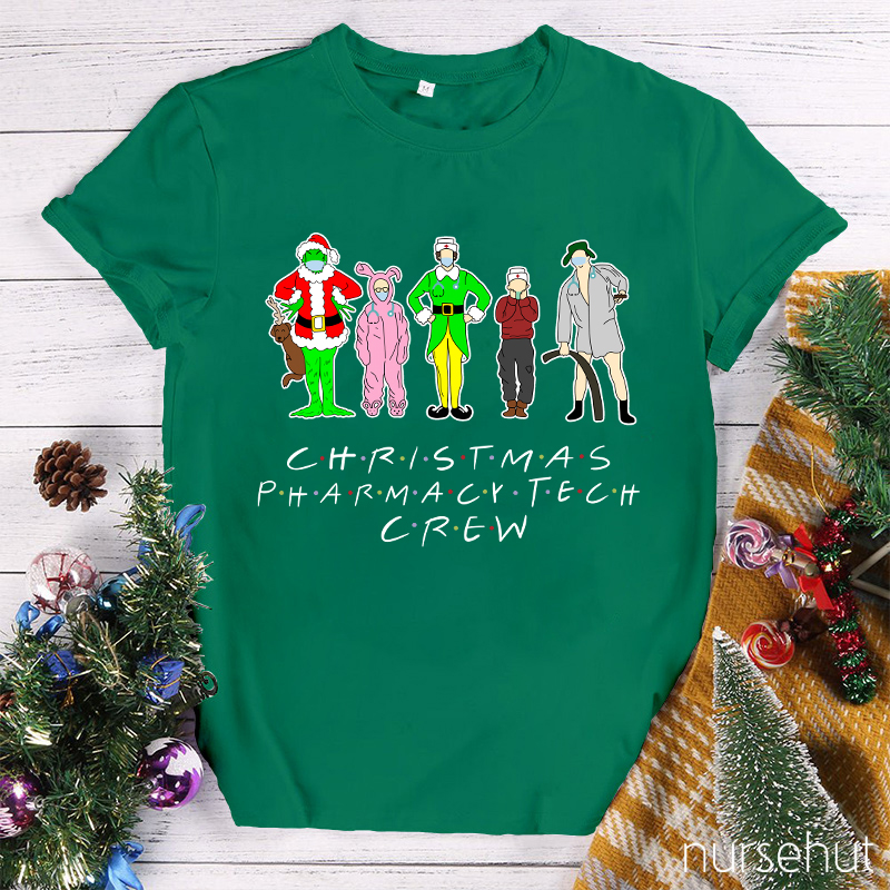 Christmas Pharmacy Tech Crew Nurse T-Shirt