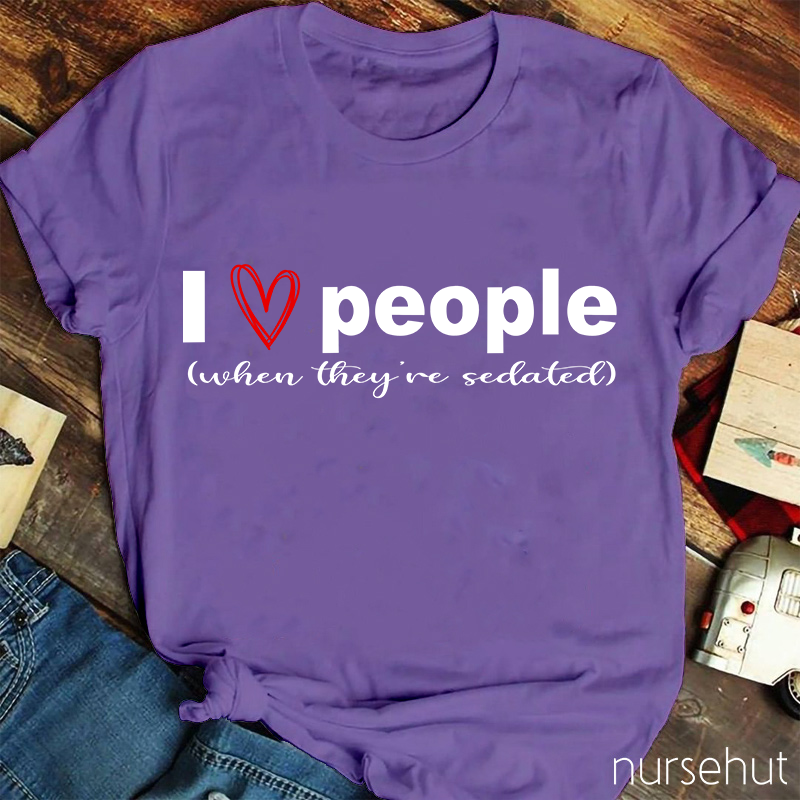 I Love People Nurse T-Shirt