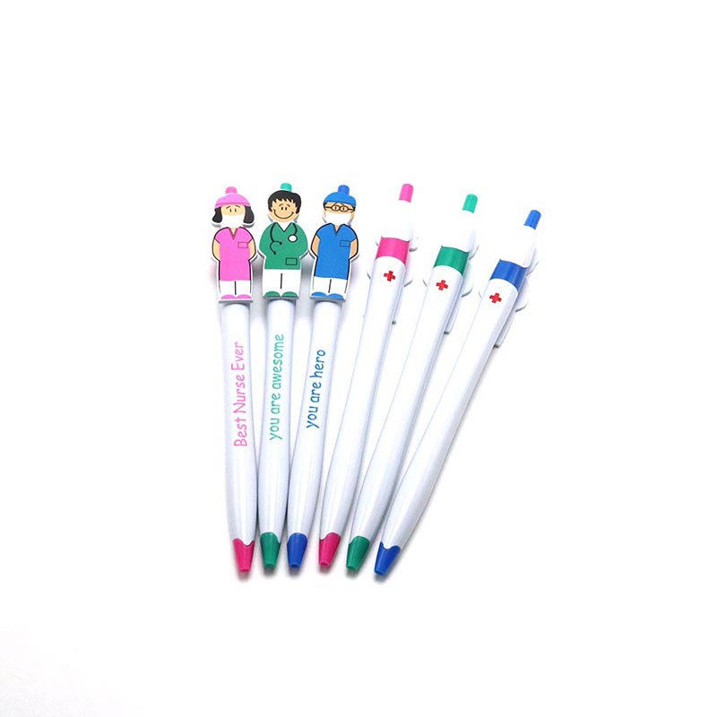 Doctor And Nurse Cartoon Image Pen